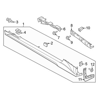 Ford OE - Pillars, Rocker & Floor - Exterior Trim (Convertible)