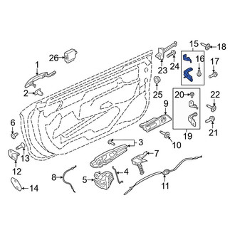 Ford OE - Front Right Upper Door Hinge