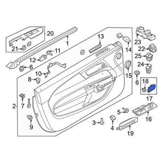 Ford OE - Front Right Inner Exterior Door Handle Cover