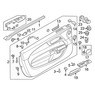 Ford OE - Door - Interior Trim (Dark Horse / EcoBoost / EcoBoost Premium / GT / GT Premium Coupe)