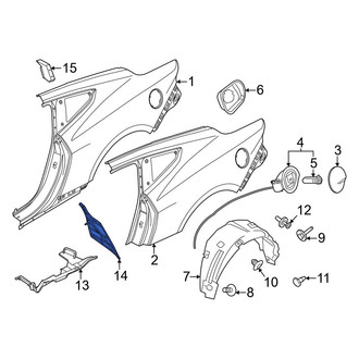 Ford OE - Left Quarter Panel Seal