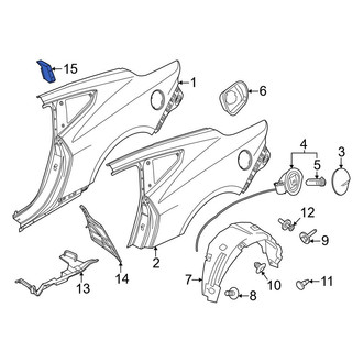 Ford OE - Upper Quarter Panel Seal