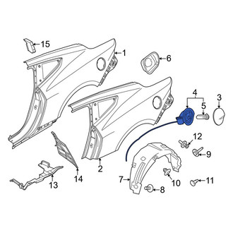 Ford OE - Rear Fuel Filler Housing