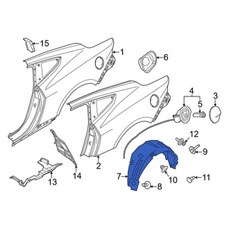 Ford OE - Rear Right Quarter Panel Splash Shield