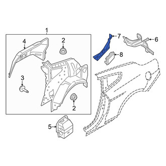Ford OE - Rear Right Lower Quarter Panel Reinforcement