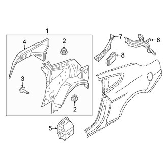 Ford OE - Quarter Panel - Inner Structure (Coupe)