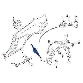 Ford OE - Rear Left Quarter Panel Seal