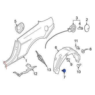 Ford OE - Trunk Trim Panel Screw