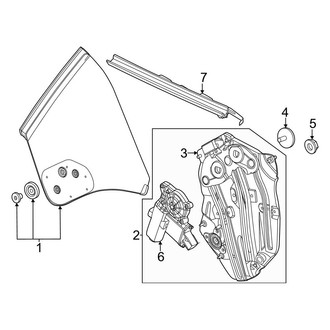 Ford OE - Quarter Panel - Glass (EcoBoost / EcoBoost Premium / GT Premium Convertible)