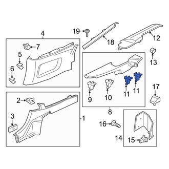 Ford OE - Roof Molding Clip