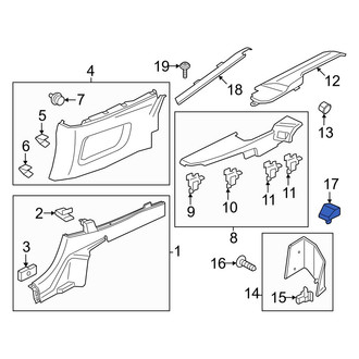Ford OE - Quarter Panel Trim Panel Clip