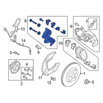 Ford OE - Rear Right Disc Brake Caliper Bracket