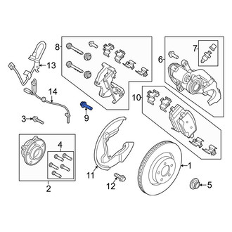 Ford OE - Disc Brake Caliper Anchor Plate Bolt