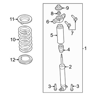 Ford OE - Rear Suspension - Shocks & Components (W/O Active Damping)