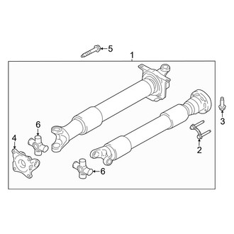 Ford OE - Rear Suspension - Drive Shaft (5.0L Automatic Tr)