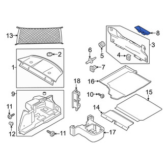 Ford OE - Rear Trunk Trim Panel Insert