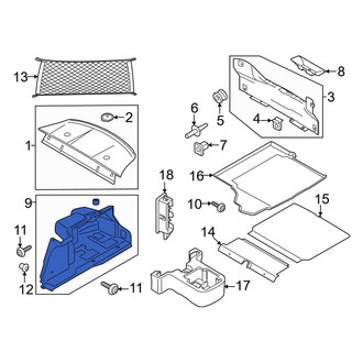 Ford OE - Rear Rearward Trunk Trim Panel