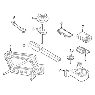 Ford OE - Rear Body & Floor - Jack & Components (Dark Horse / EcoBoost / EcoBoost Premium / GT / GT Premium Coupe)