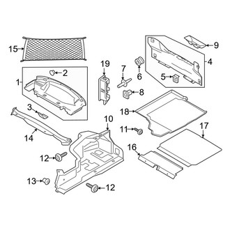 Ford OE - Rear Body & Floor - Interior Trim (Convertible)