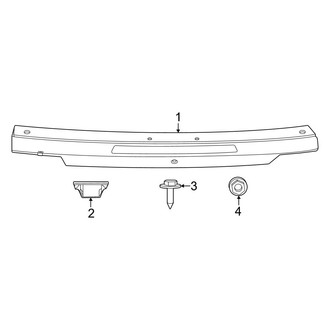 Ford OE - Trunk Lid - Exterior Trim (Finish Panel), (Coupe)