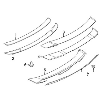 Ford OE - Trunk Lid - Spoiler (Dark Horse / EcoBoost / EcoBoost Premium / GT / GT Premium Coupe)