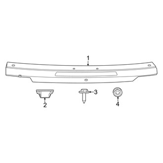 Ford OE - Trunk Lid - Exterior Trim (Finish Panel), (Convertible)