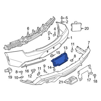 Ford OE - Rear Inner License Plate Bracket