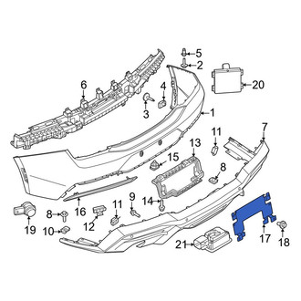 Ford OE - Rear Inner License Plate Bracket