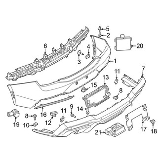 Ford OE - Rear Bumper - Bumper & Components (Covers & Trim)