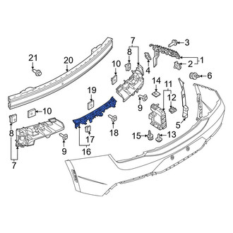 Ford OE - Rear Center Bumper Cover Support Rail