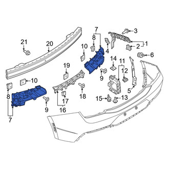 Ford OE - Rear Right Inner Bumper Cover Support Rail