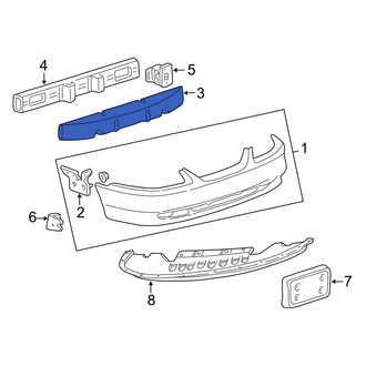 Ford OE - Front Bumper Impact Absorber