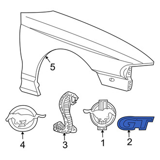 Ford OE - Front Fender Emblem