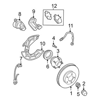Ford OE - Front Suspension - Brake Components (Base / GT)