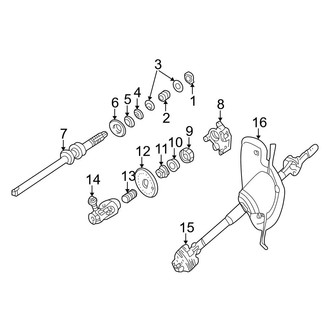 Ford OE - Steering Column - Shaft & Internal Components