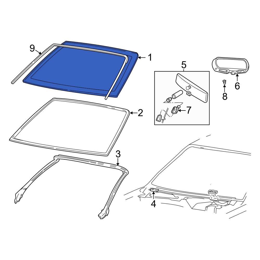 ford-oe-yr3z7603100aa-front-windshield