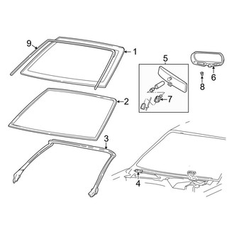 Ford OE - Windshield - Glass (Base / GT / SVT Cobra R Coupe)