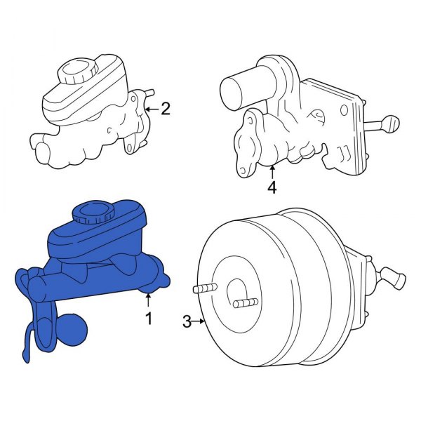 Ford OE XR3Z2140BA Brake Master Cylinder