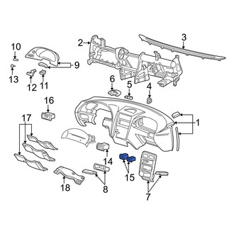 Ford OE - Front Center Dashboard Air Vent