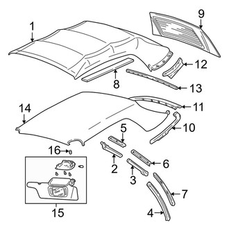 Ford OE - Convertible Top - Covers & Trim (Base / GT Convertible)