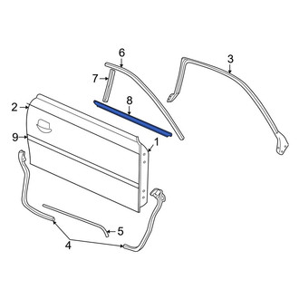Ford OE - Front Right Outer Door Window Belt Weatherstrip