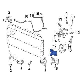 Ford OE - Front Upper Door Hinge