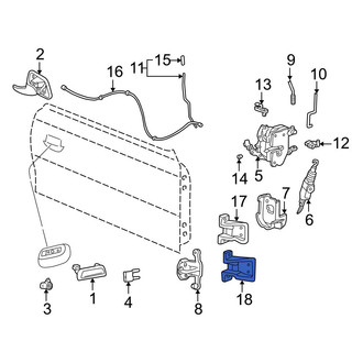 Ford OE - Front Lower Door Hinge