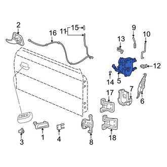 Ford OE - Front Left Door Latch Assembly