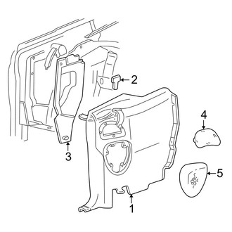 Ford OE - Quarter Panel - Interior Trim (Base / GT Convertible)