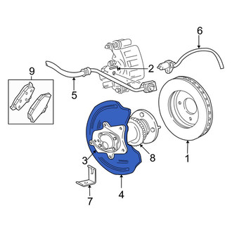 Ford OE - Rear Brake Dust Shield