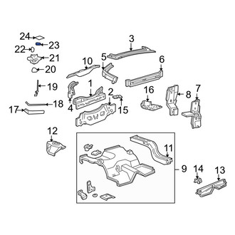 Ford OE - Floor Jack Bracket