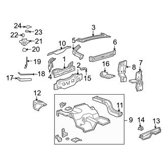 Ford OE - Rear Body & Floor - Rear Body (Base / GT Convertible)