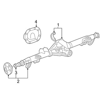 Ford OE - Rear Suspension - Axle & Differential (W/O Independent Suspension), (GT)