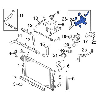 Ford OE - Engine Coolant Pipe